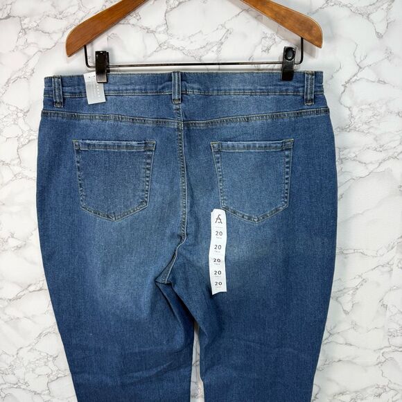 Ashley Stewart Women’s Plus Jeans sz 20 Tall Bootcut Medium Wash NEW #F525 - Picture 6 of 9